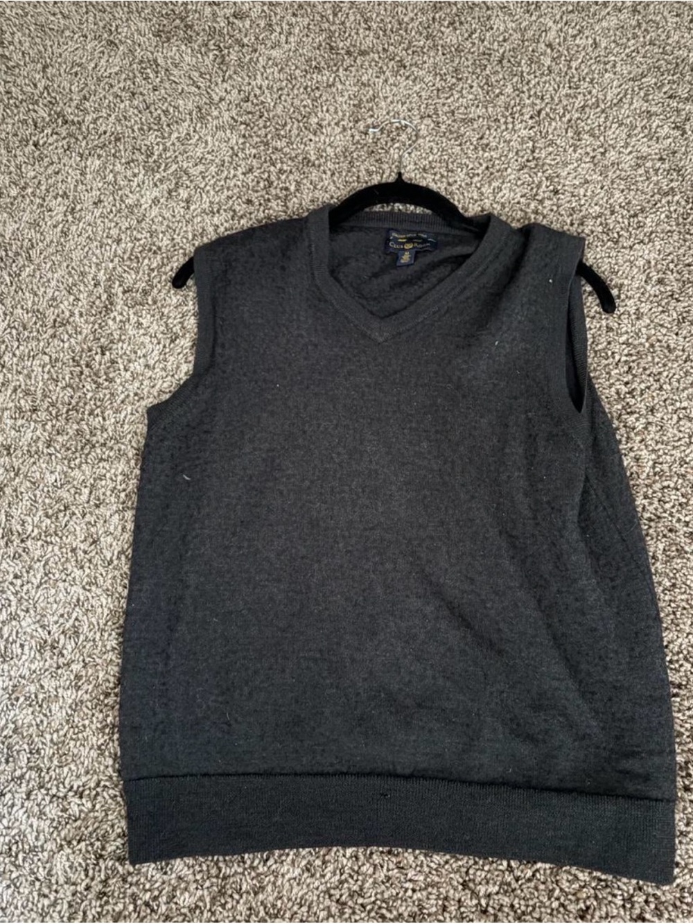 Club Room Black Men's V-Neck Sweater Vest